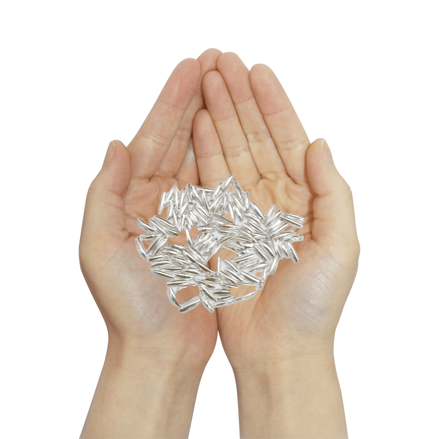 Silver (98% purity) Holy and sacred Rice 101 peaces for Pooja and Gift, Pure Silver Chawal for temple and worship