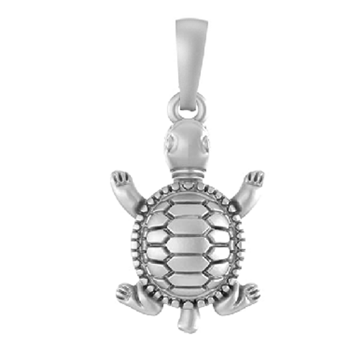 Akshat Sapphire Sterling Silver (92.5% purity) Prosperity and Piece Symbolic Tortoise Pendant for Men & Women Pure Silver Turtle Locket for Piece and prosperity Akshat Sapphire