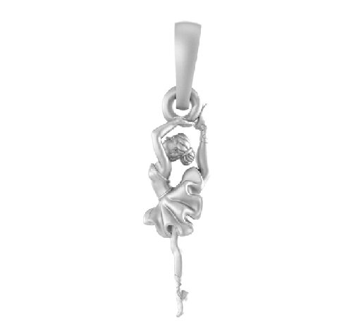 Akshat Sapphire Sterling Silver (92.5% purity) Stylish and Fashionable Happy Dancing girl Pendant for Men & Women Pure Silver gorgeous dancing girl Locket for Happiness and joy Akshat Sapphire