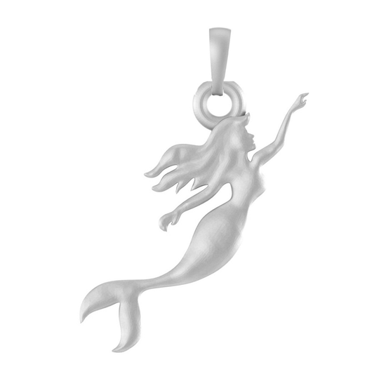 Akshat Sapphire Sterling Silver (92.5% purity) ambitious and Stylish divine Mermaid Pendant for Men & Women Pure Silver Fashionable and gorgeous Mermaid Locket for Happiness and joy Akshat Sapphire