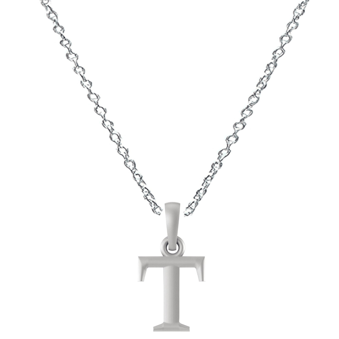 Akshat Sapphire Sterling Silver (92.5% purity) precious Name alphabet chain pendant (Pendnat with Anchor/Cable chain- 22 Inches) pure silver designer alphabet chain locket Akshat Sapphire