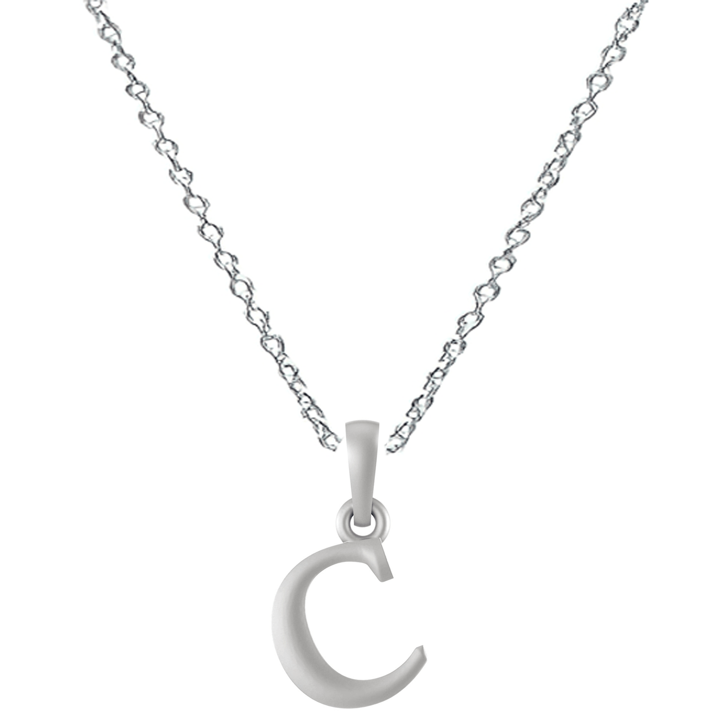 Akshat Sapphire Sterling Silver (92.5% purity) precious Name alphabet chain pendant (Pendnat with Anchor/Cable chain- 22 Inches) pure silver designer alphabet chain locket Akshat Sapphire