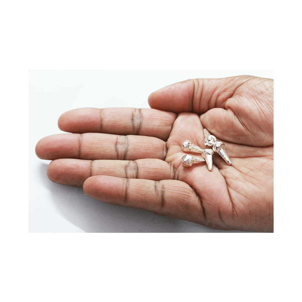 Silver (98% purity) Holy and sacred clove 5 Quantity for Pooja and Gift, Pure Silver Long for temple and worship