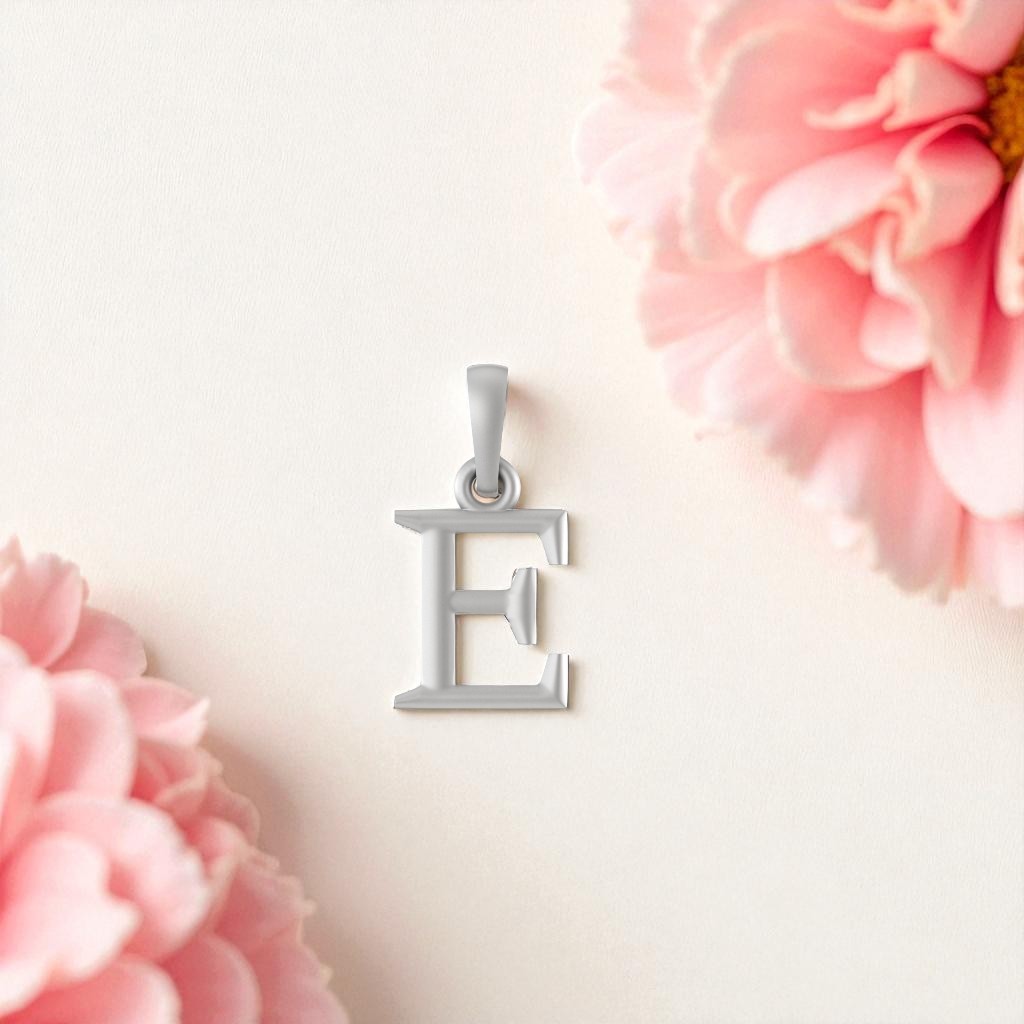 Sterling Silver (92.5% purity) precious Name pendant pure silver designer alphabet locket