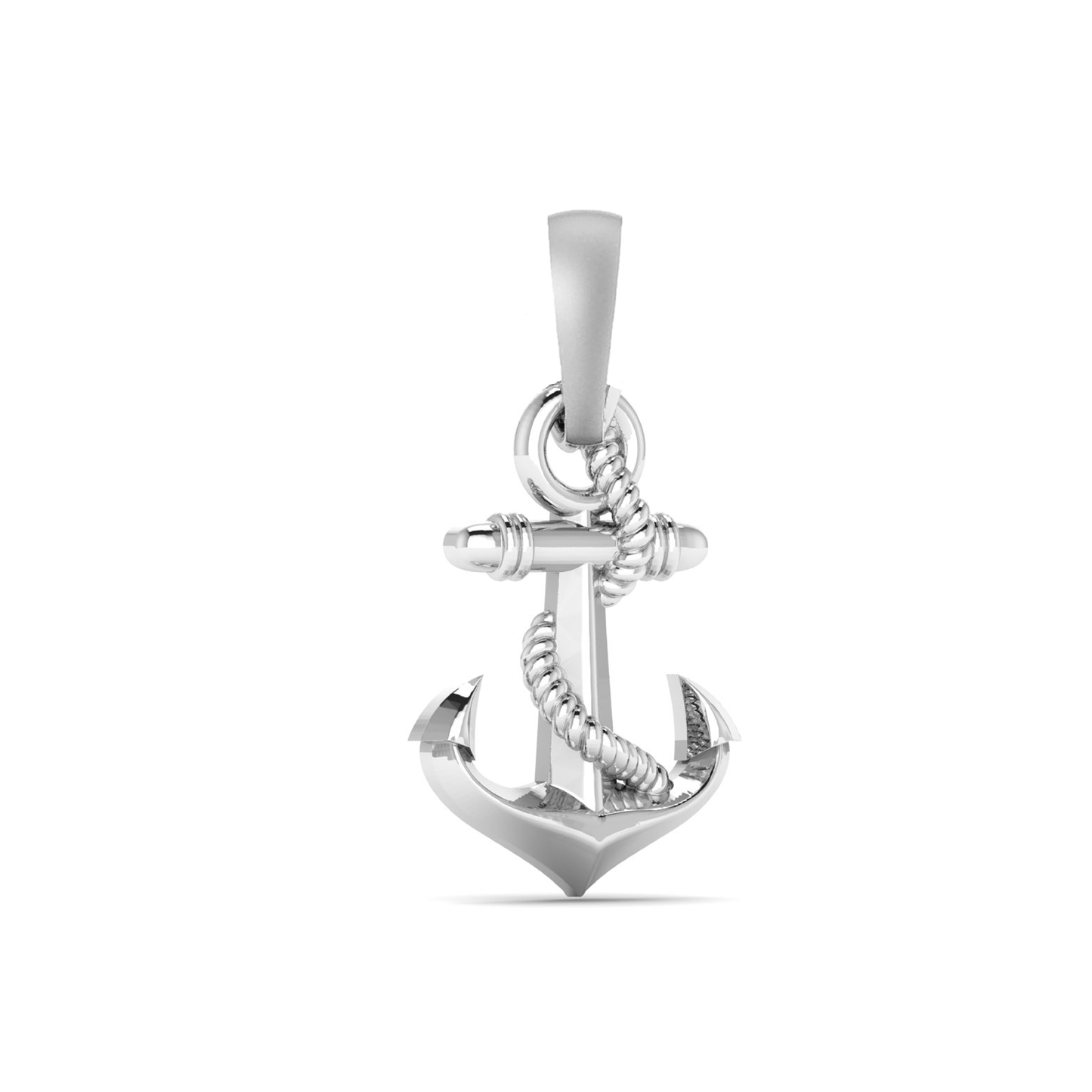 92.5% Pure Sterling Silver Ship Anchor Pendant for Kids & Woman