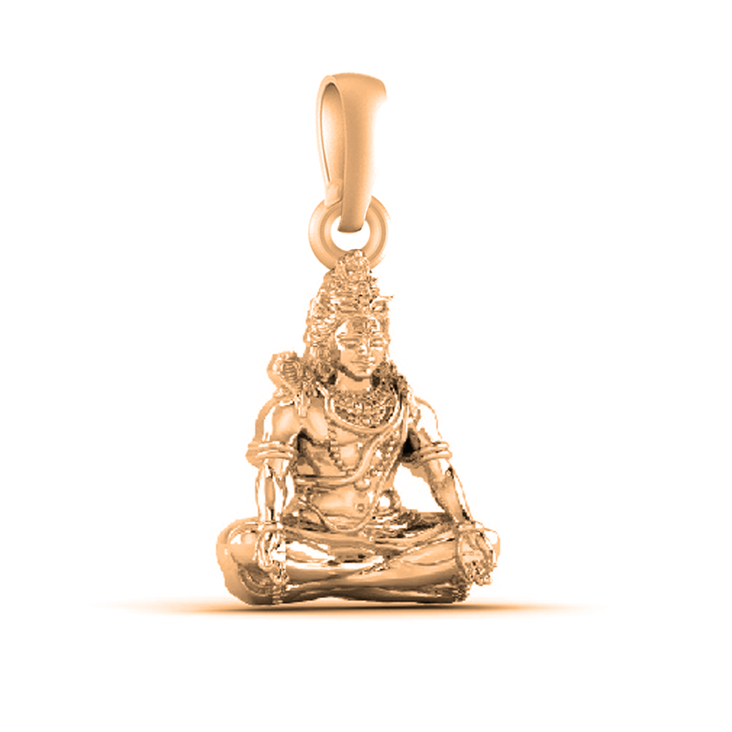 22 CT Gold Plated Silver (92.5% purity) God Shiva Pendant by for Kids & Woman