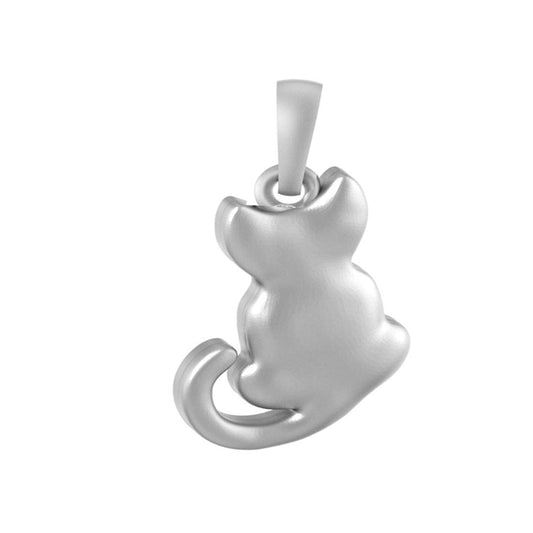 92.5% Pure Sterling Silver Stylish and Fashionable Cute Cat Pendant for Kids & Woman