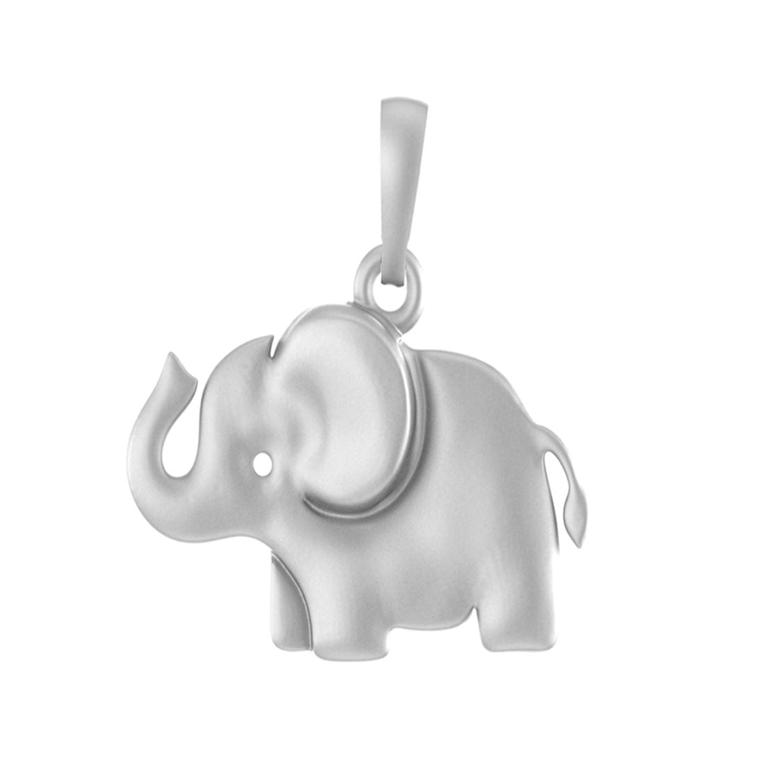 92.5% Pure Sterling Silver Strength Symbolic Elephant Pendant for Kids & Woman