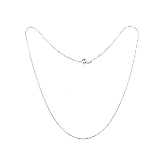 Snake chain (92.5% purity) by for Kids and Women (Snake Chain: 15 inches)