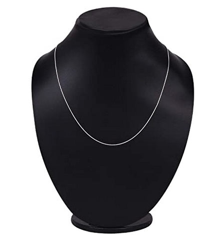 God Gautam Buddha Silver Chain Pendant by Gautam Buddha Chain Pendant for Kids (Snake Chains: 15 Inches)