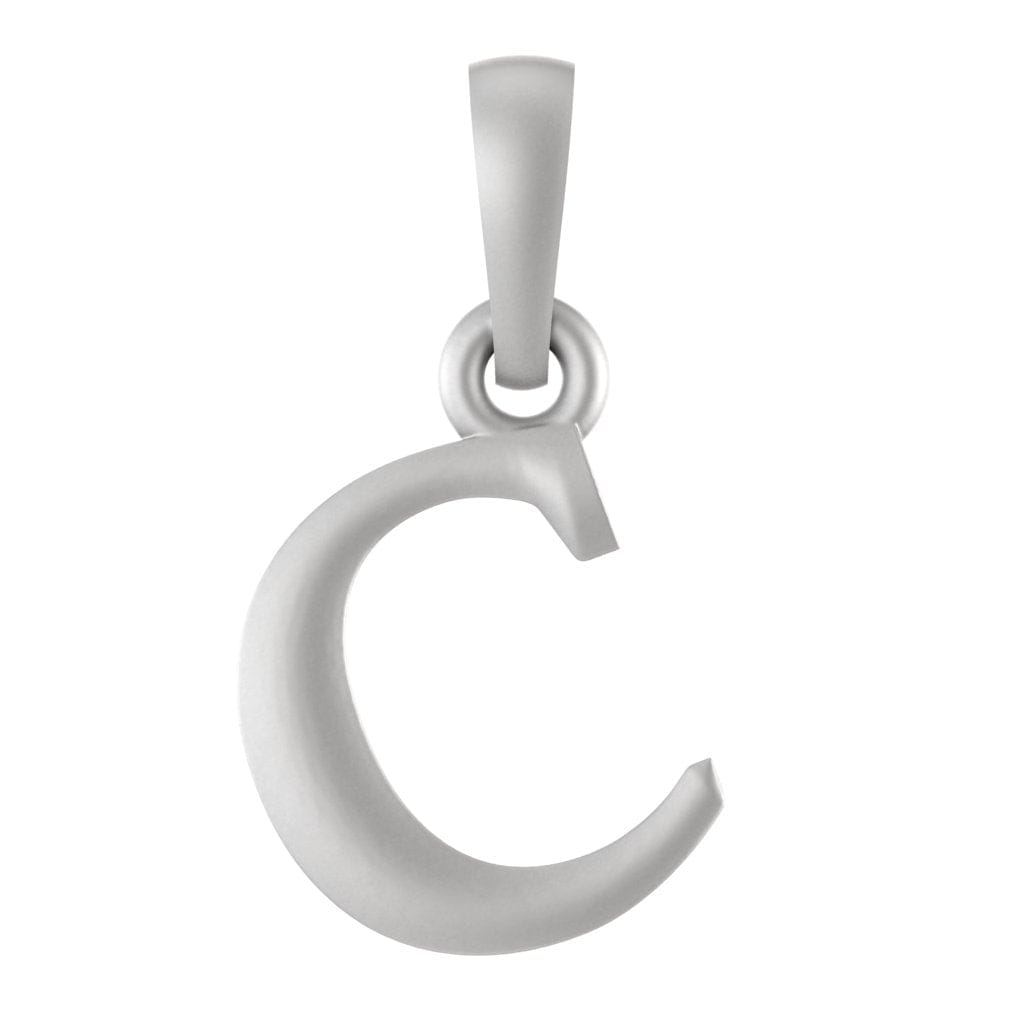 92.5% Pure Sterling Silver Precious Name Alphabet Pendant For Kids And Girls
