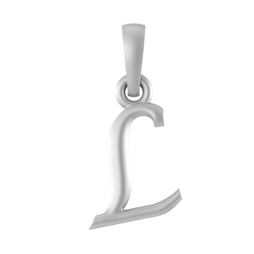 92.5% Pure Sterling Silver Precious Name Alphabet Pendant For Kids And Girls