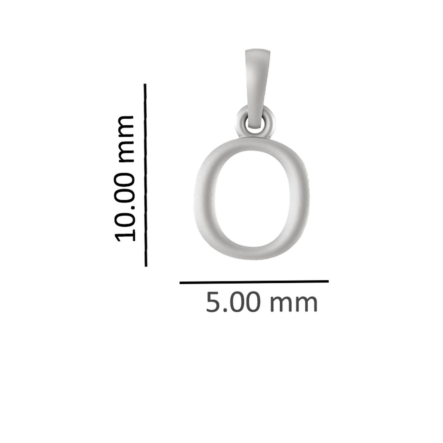 92.5% Pure Sterling Silver Precious Name Alphabet Pendant For Kids And Girls