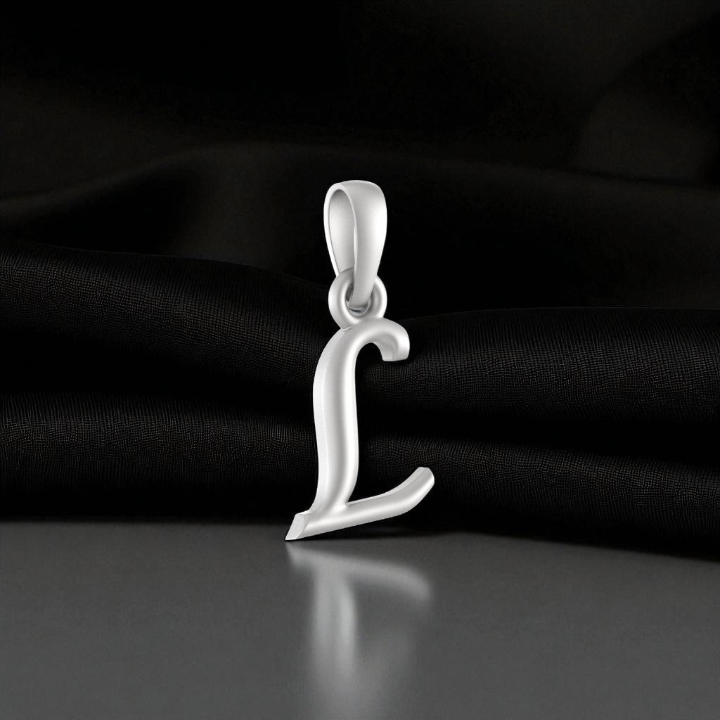 92.5% Pure Sterling Silver Precious Name Alphabet Pendant For Kids And Girls
