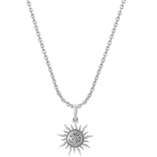 Sun OM chain pendant