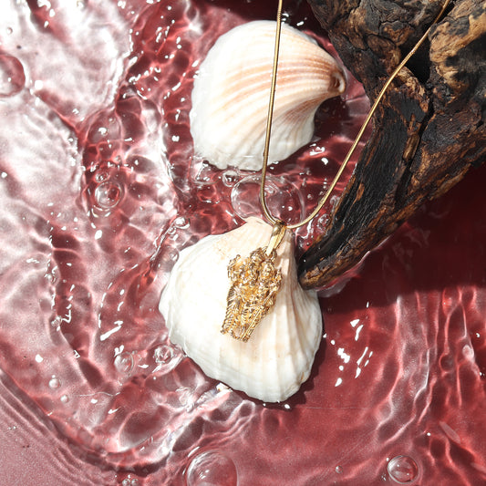 22KT Gold Plated Silver (92.5% Purity) Pure Silver God Ganesh kartikeya Brother Chain Pendant (Locket with Anchor Chain-22 inches) for Men & Women