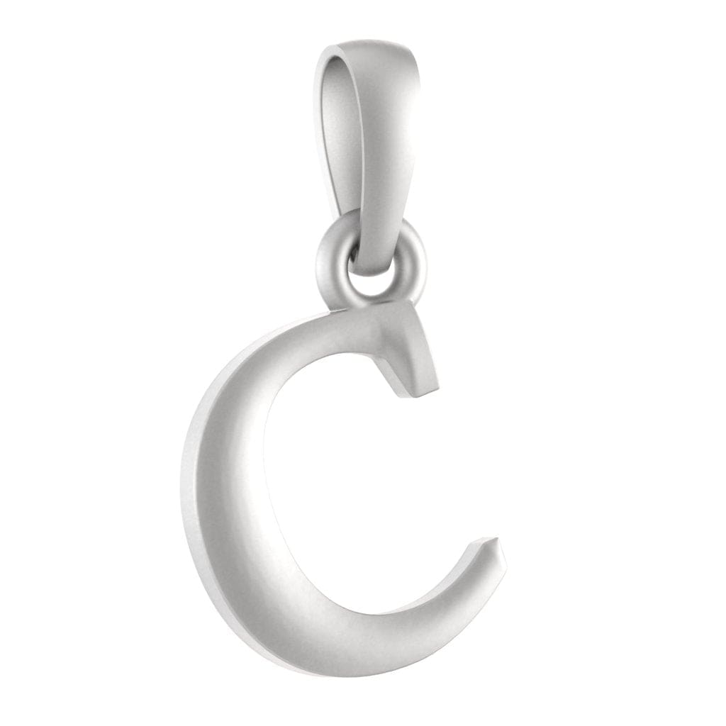Akshat Sapphire Sterling Silver (92.5% purity) precious Name alphabet chain pendant (Pendnat with Anchor/Cable chain- 22 Inches) pure silver designer alphabet chain locket