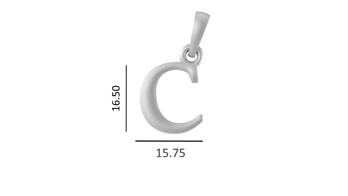 Akshat Sapphire Sterling Silver (92.5% purity) precious Name alphabet chain pendant (Pendnat with Anchor/Cable chain- 22 Inches) pure silver designer alphabet chain locket