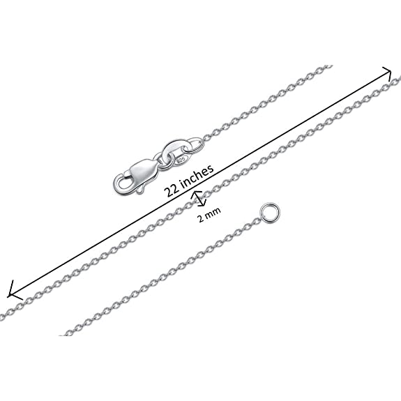 Akshat Sapphire Sterling Silver (92.5% purity) precious Name alphabet chain pendant (Pendnat with Anchor/Cable chain- 22 Inches) pure silver designer alphabet chain locket