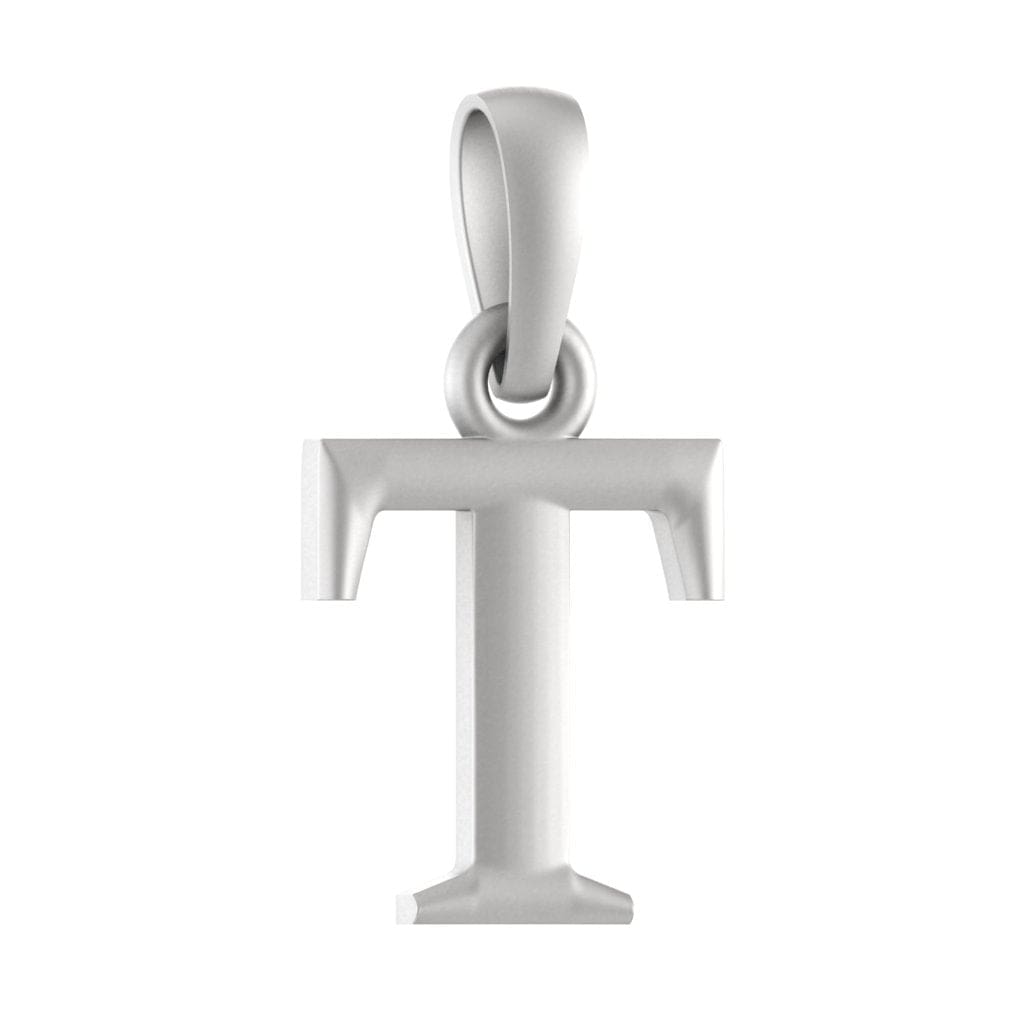 Sterling Silver (92.5% Purity) Pure Silver precious Name alphabet chain pendant (Pendnat with Anchor/Cable chain- 22 Inches)