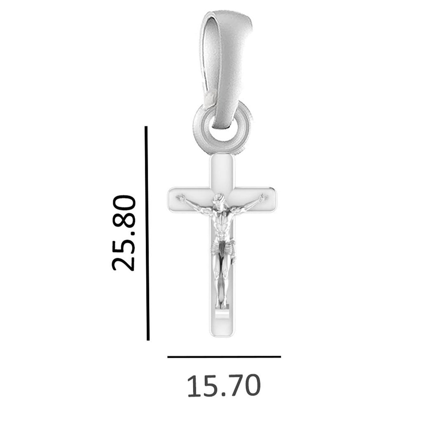 God Jesus Chain Pendant (Pendant with Box Chain-22 inches) for Men & Women Pure Silver Lord Isa masih Chain Locket for Good Health & Wealth