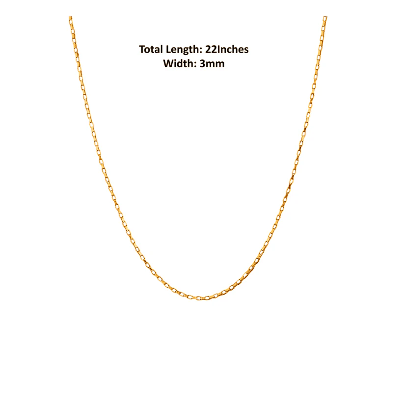 22KT Gold Plated God Durga Maa Pure Silver 92.5% purity Chain with Durga Maa Pendant (Pendant with Box Chain-22 inches)