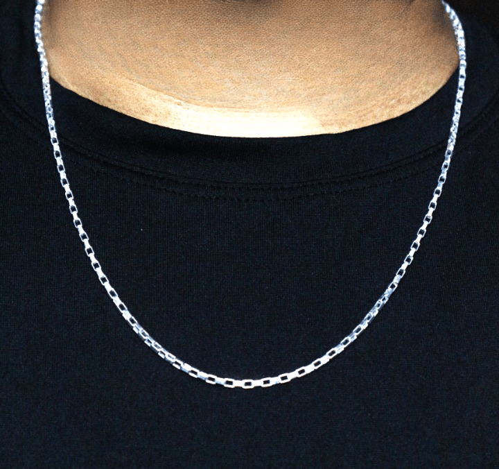 God Shiva Pure Silver 92.5% purity Chain pendant by Shiva Pendant (Pendant with Box Chain-22 inches)