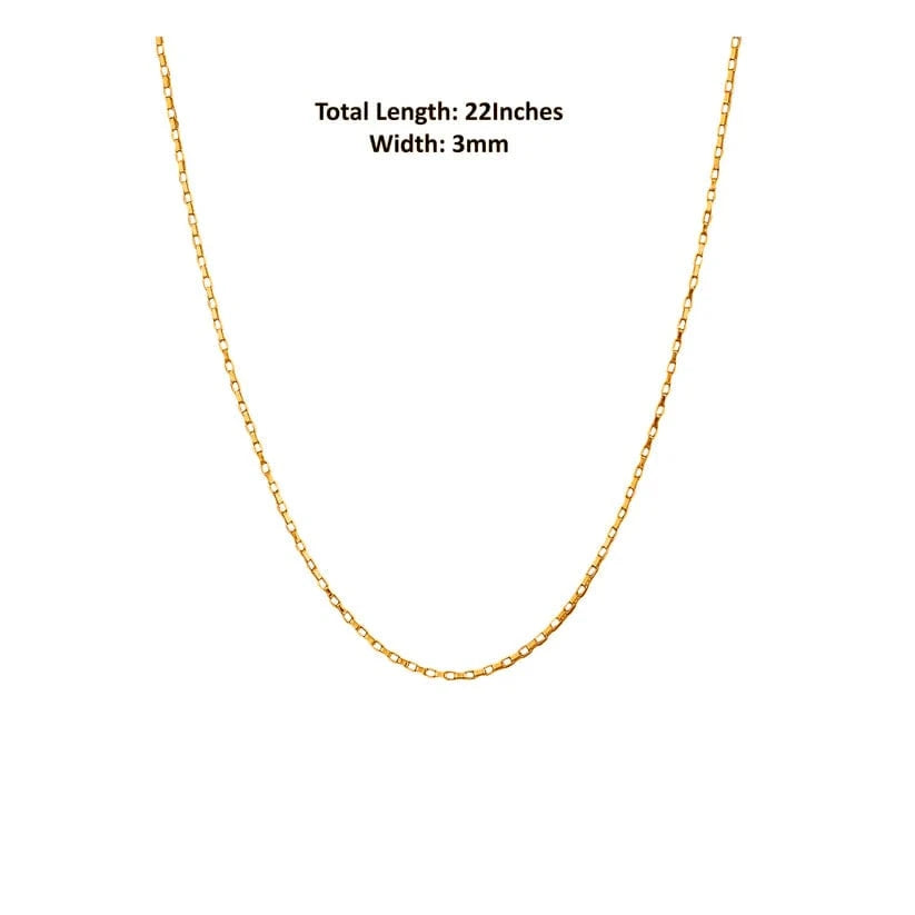 22KT Gold Plated Sterling Silver (92.5% Purity) Pure Silver Spiritual God Kartikeya Chain Pendant (Locket with Box Chain-22 inches) for Men & Women