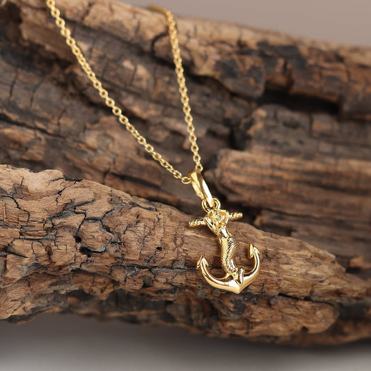 22KT Gold Plated Sterling Silver (92.5% Purity) Pure Silver Ship Curb Chain Pendant (Locket with Curb Chain-22 inches) for Men & Women