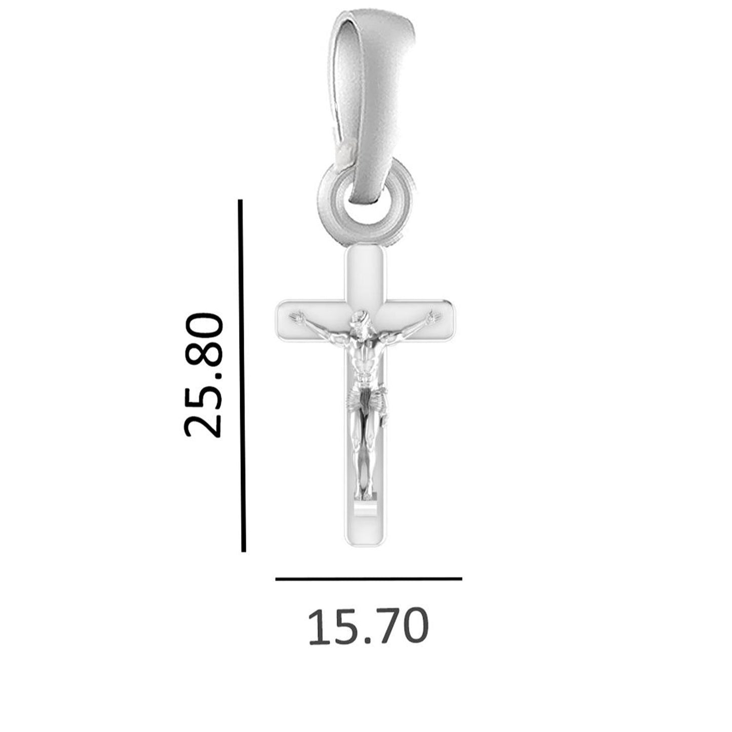 God Jesus Chain Pendant (Pendant with Snake Chain-22 inches) for Men & Women Pure Silver Lord Isa masih Chain Locket for Good Health & Wealth