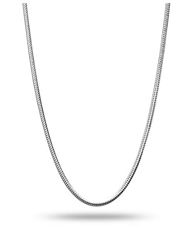 God Shiva Pure Silver 92.5% purity Chain pendant by Shiva Pendant (Pendant with Snake Chain-22 inches)