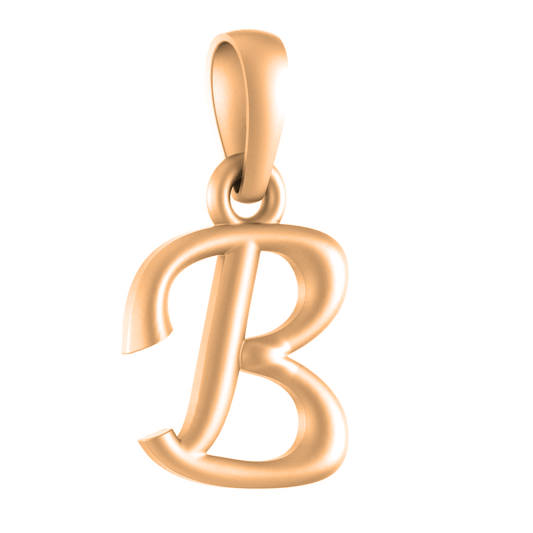 22 CT Gold Plated Silver (92.5% purity) precious and designer Name Alphabet Pendant by For Men and women