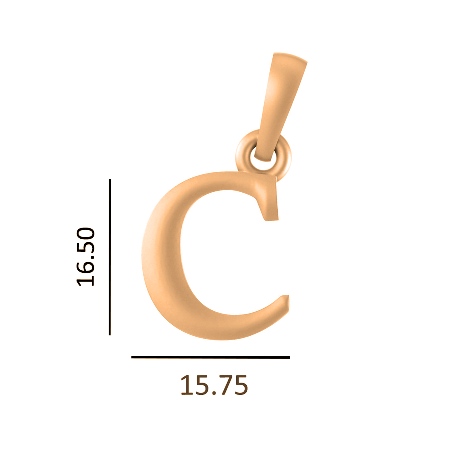 22 CT Gold Plated Silver (92.5% purity) precious and designer Name Alphabet Pendant by For Men and women