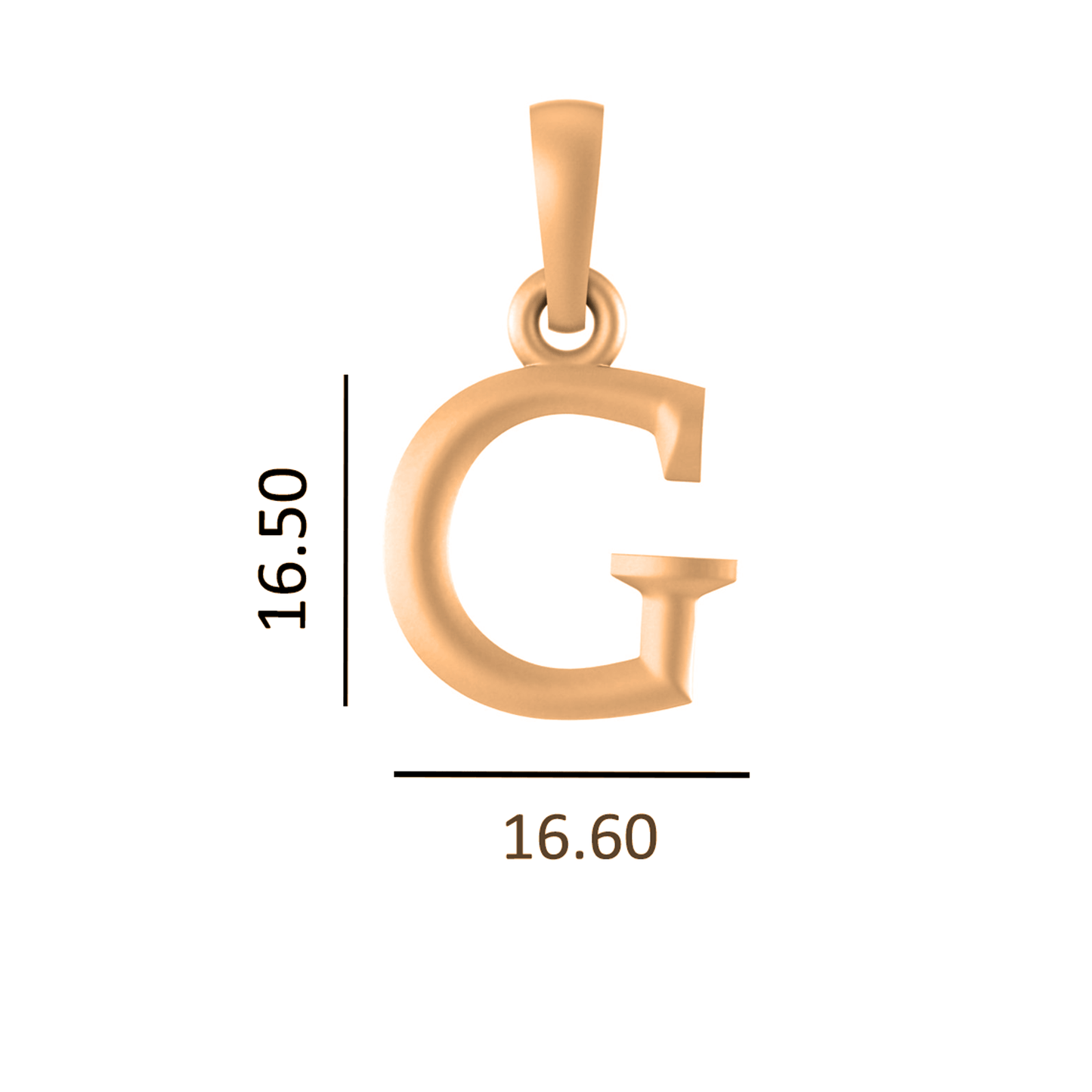 22 CT Gold Plated Silver (92.5% purity) precious and designer Name Alphabet Pendant by For Men and women