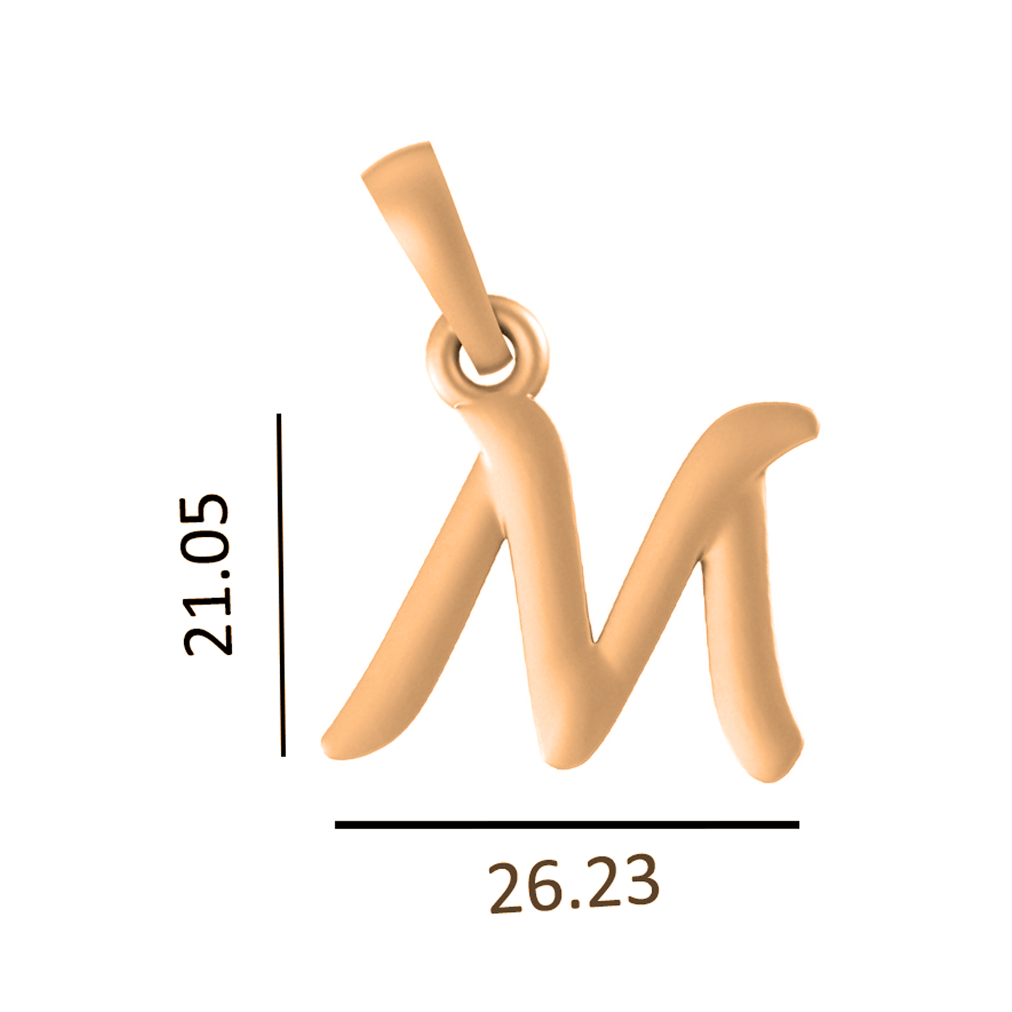 22 CT Gold Plated Silver (92.5% purity) precious and designer Name Alphabet Pendant by For Men and women