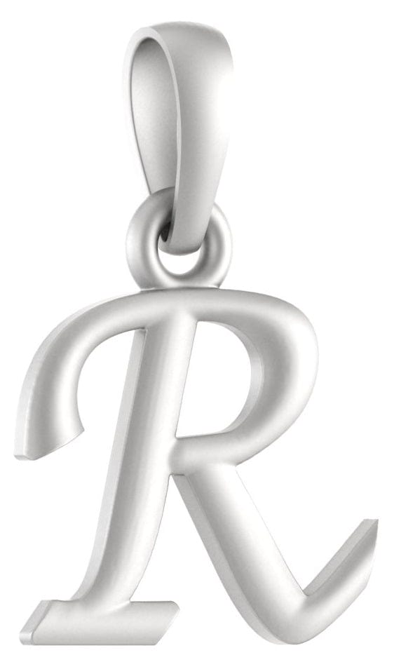 Akshat Sapphire Sterling Silver (92.5% purity) precious Name pendant pure silver designer alphabet locket