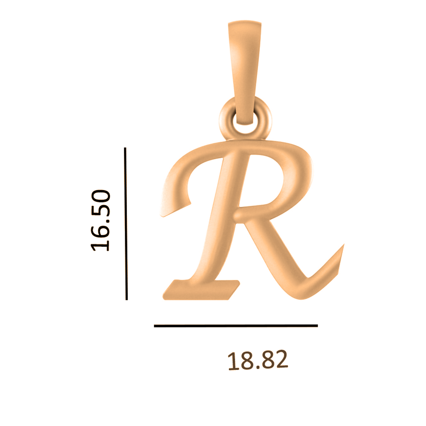 22 CT Gold Plated Silver (92.5% purity) precious and designer Name Alphabet Pendant by For Men and women