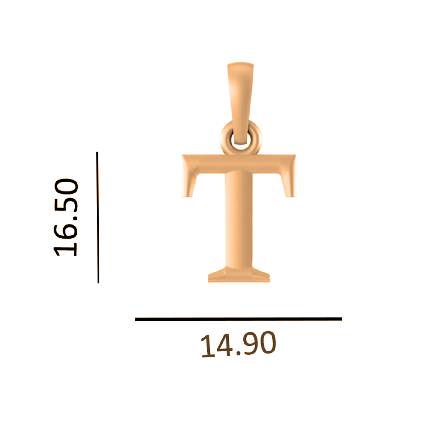 22 CT Gold Plated Silver (92.5% purity) precious and designer Name Alphabet Pendant by For Men and women