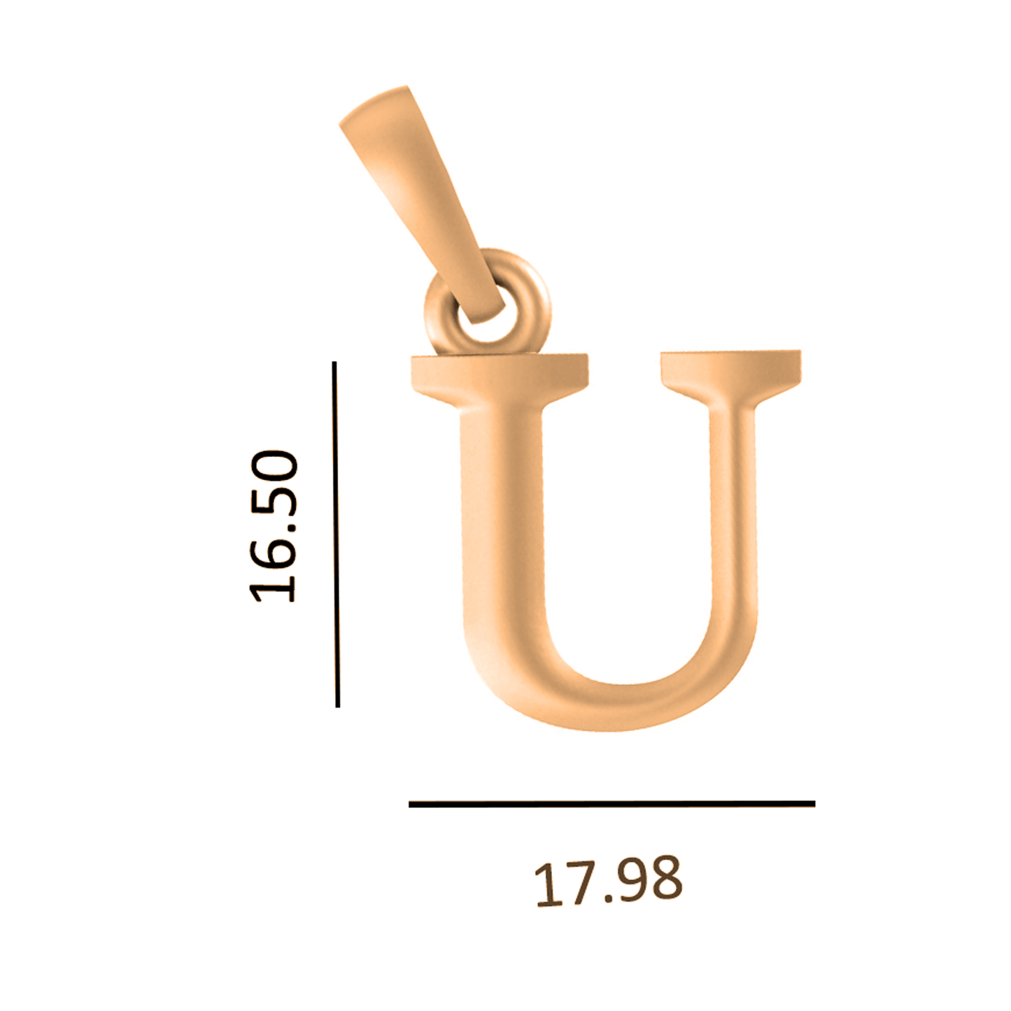 22 CT Gold Plated Silver (92.5% purity) precious and designer Name Alphabet Pendant by For Men and women