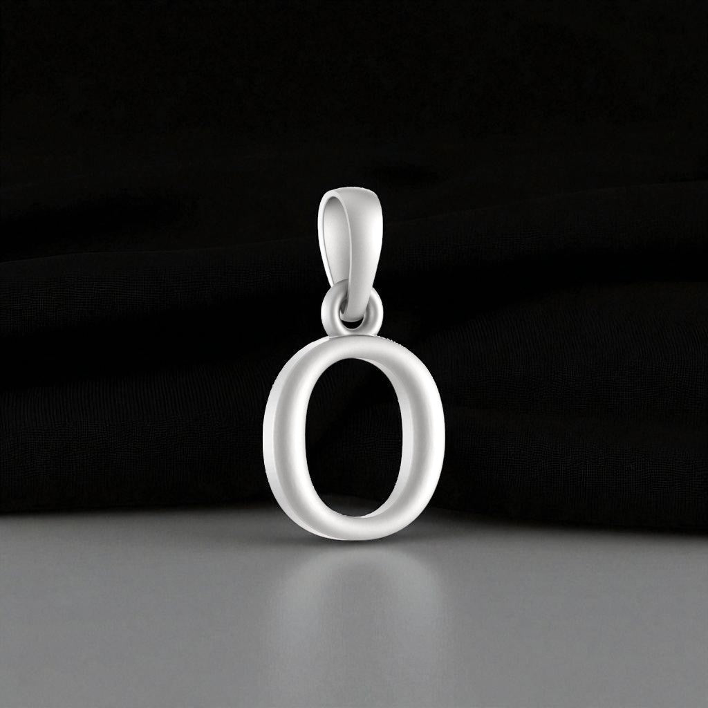 92.5% Pure Sterling Silver Precious Name Alphabet Pendant For Kids And Girls