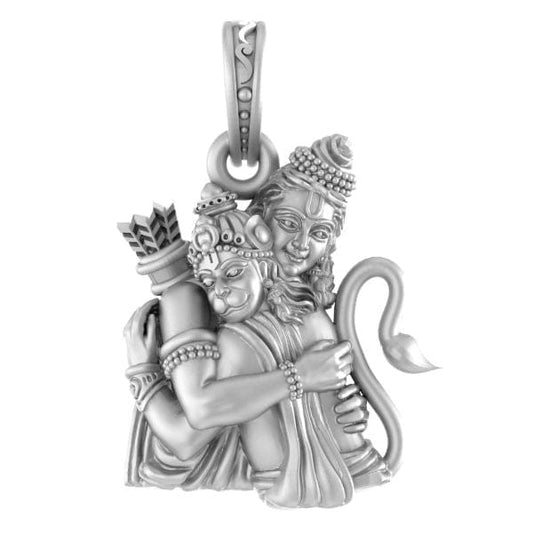 92.5% Pure Sterling Silver God Hanuman/Bajrang Bali (Big Size) Pendant for Men and Boys