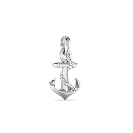 92.5% Pure Sterling Silver Ship Anchor Pendant (Big Size) for Men & Women