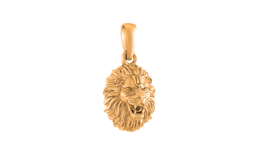 22 CT Gold Plated Silver (92.5% purity)  God Vishnu Narsimha (Big Size) Pendant for Men and Women