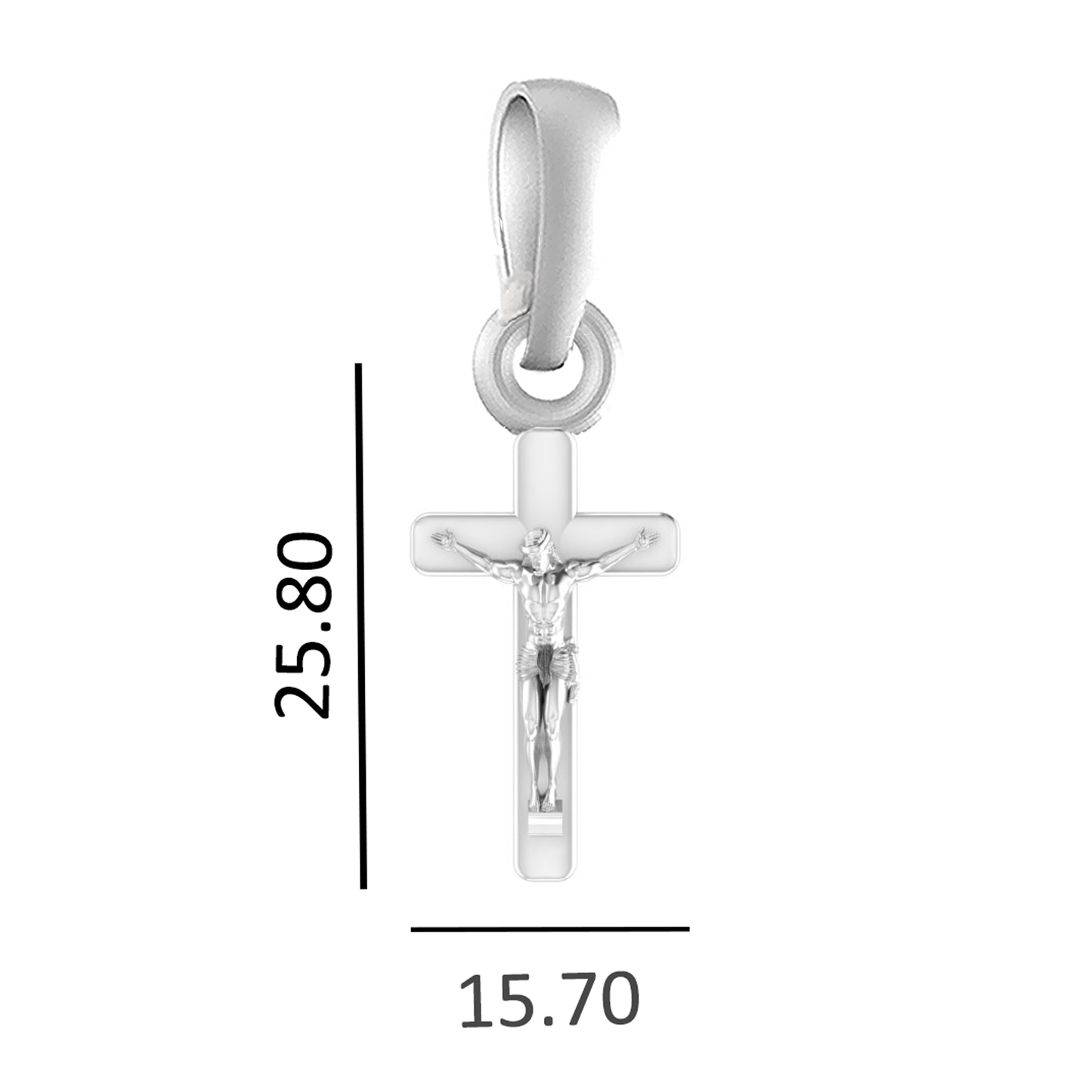 Sterling Silver (92.5% purity) God Jesus Christ Pendant for Men & Women Pure Silver Lord Isa masih Locket for Good Health & Wealth