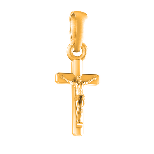 22 CT Gold Plated Silver (92.5% purity) God Jesus Christ Pendant for Men and Women