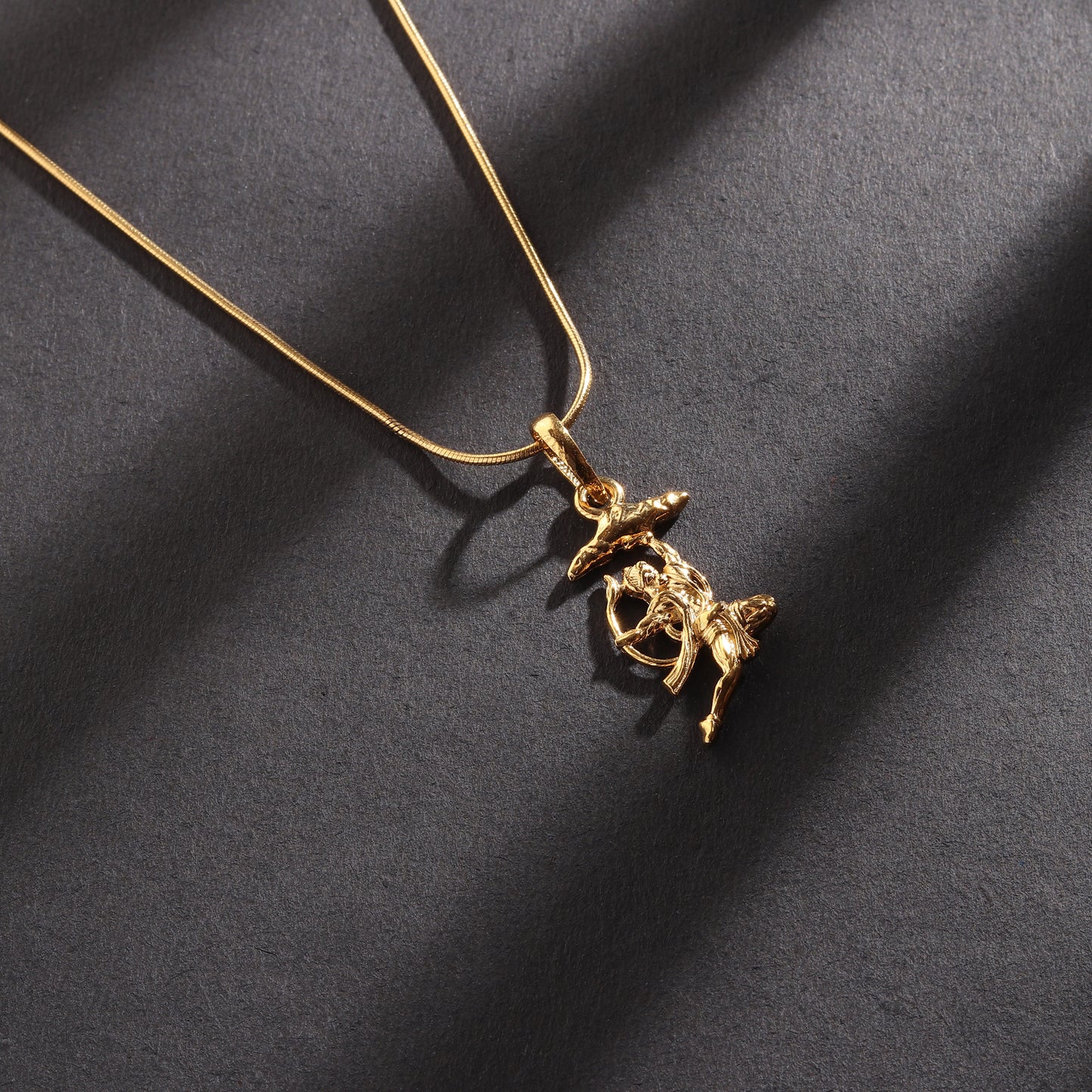 22 CT Gold Plated Silver (92.5% purity)God Hanuman Pendant for Men
