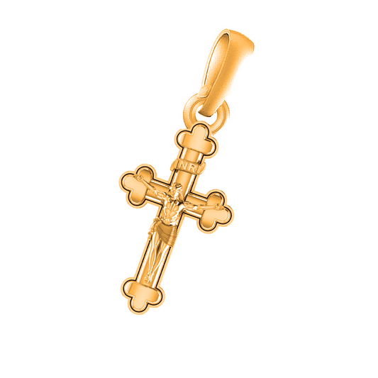 22 CT Gold Plated Silver (92.5% purity) God Jesus Christ Pendant for Men and Women