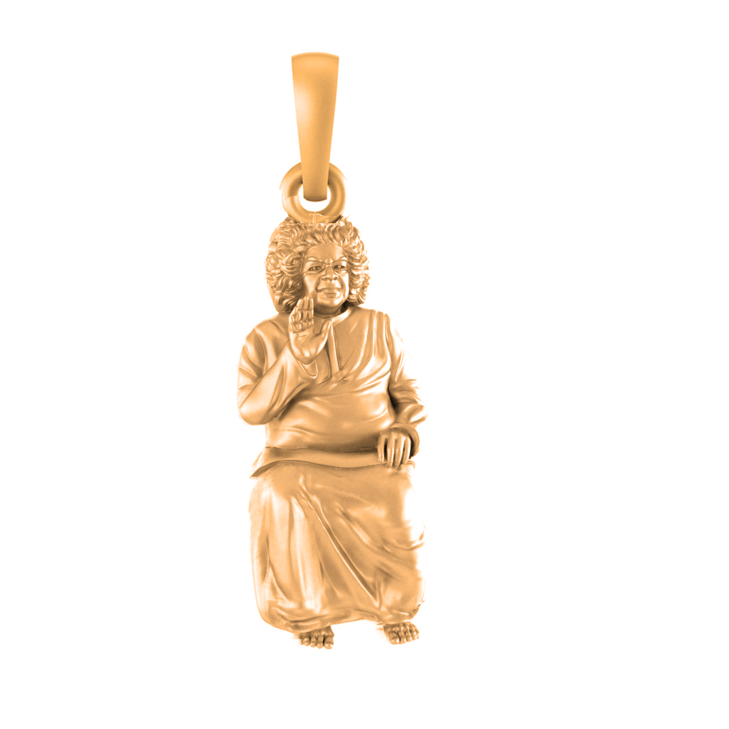 22 CT Gold Plated Silver (92.5% purity) God Satya Sai Pendant for Men and Women