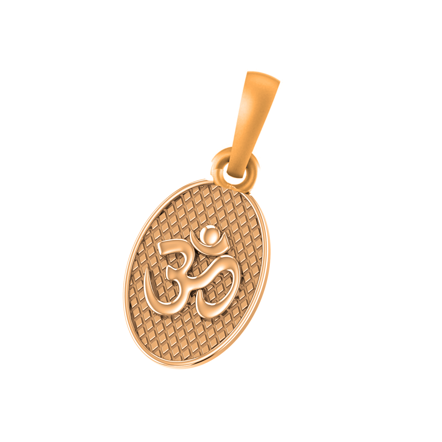 22 CT Gold Plated Silver (92.5% purity) Spiritual OM Pendant for Men and Women
