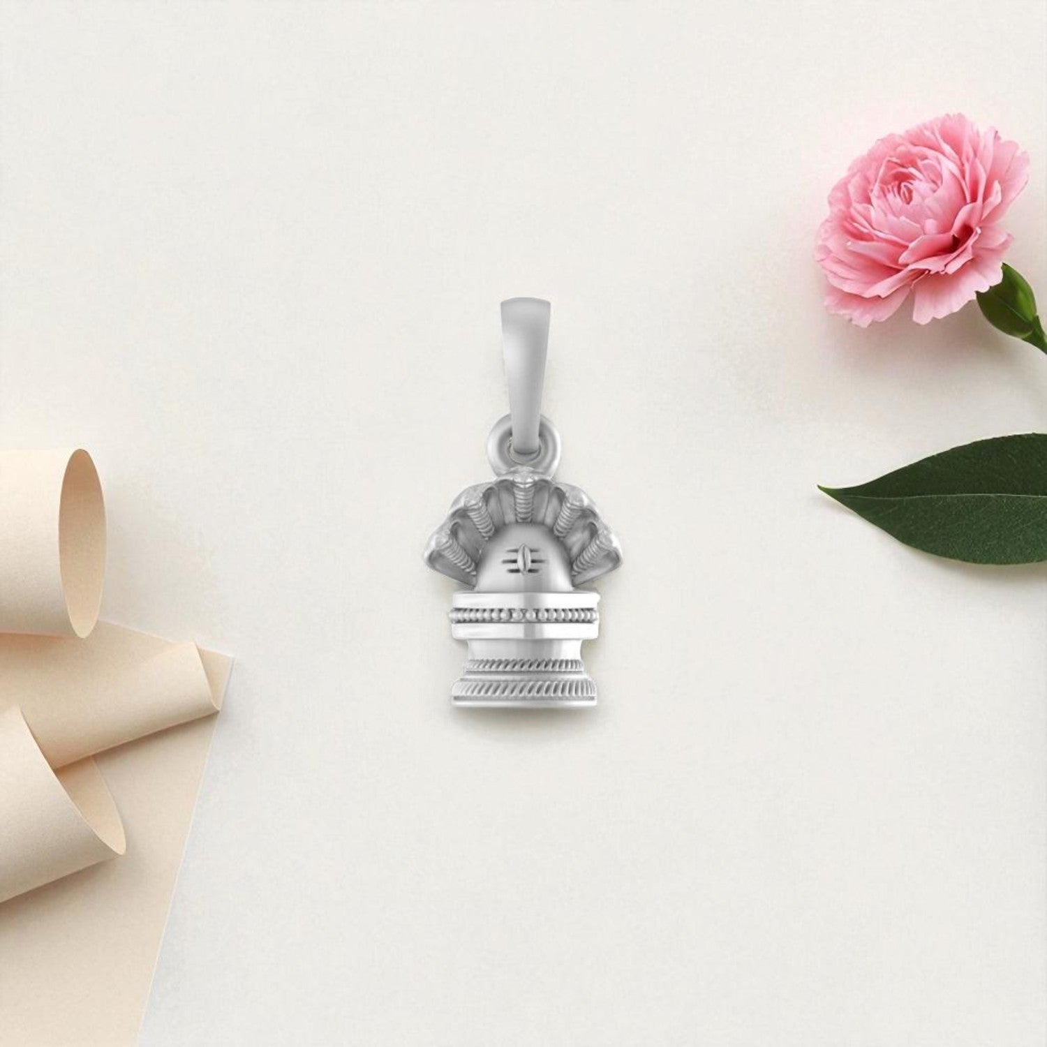 92.5 Pure Silver God Shiv Linga Pendant/locket – Akshat Sapphire